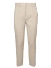 Tory Burch Phoebe Twill Trousers Ivory Trousers In White