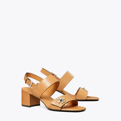 Tory Burch Turnlock Heeled Sandal In Multi