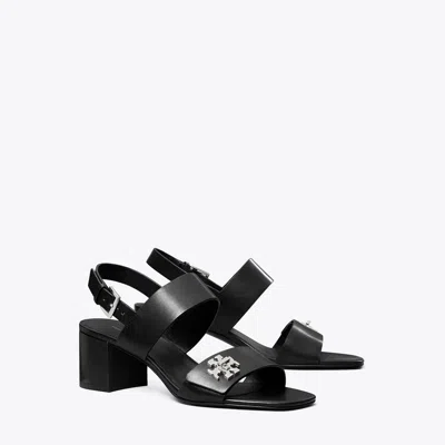 Tory Burch Turnlock Heeled Sandal In Multi