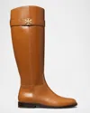 Tory Burch T Lock Riding Boot In Brown