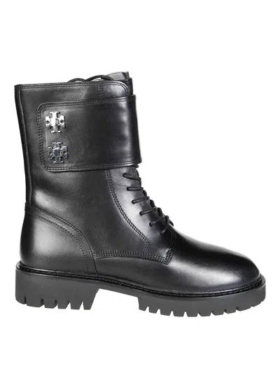 Tory Burch Turnlock Lug Boot 40mm In Black