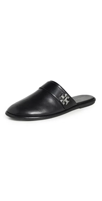 Tory Burch Turnlock Mules Perfect Black