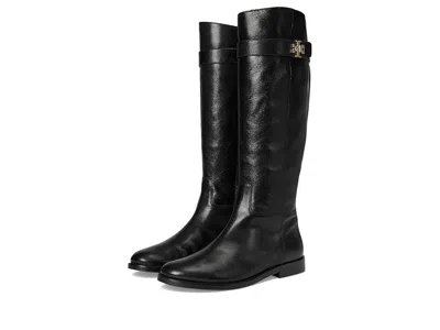Tory Burch Turnlock Riding Boot In Black