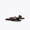 Tory Burch Turnlock Slide In Brown
