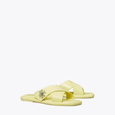 Tory Burch Turnlock Slide In Frozen Zest