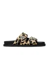 Tory Burch Sporty Slide Sandal With Twist Details Scarpe Basse Animalier In Animal Print