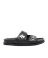 Tory Burch Sporty Slider Sandal With Swivel Details In Black