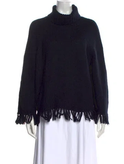Pre-owned Tory Burch Turtleneck Sweater In Black