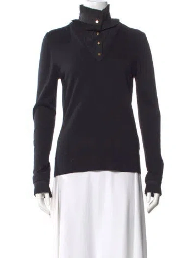 Pre-owned Tory Burch Turtleneck Sweater In Blue