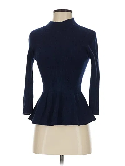 Pre-owned Tory Burch Turtleneck Sweater In Blue