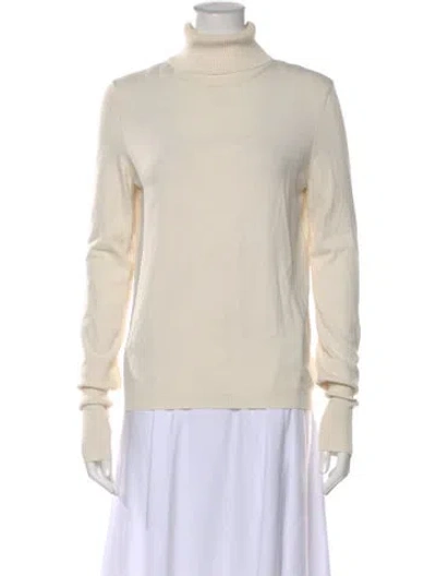 Pre-owned Tory Burch Turtleneck Sweater In Neutral