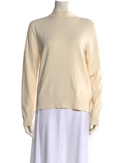 Pre-owned Tory Burch Turtleneck Sweater In Neutral
