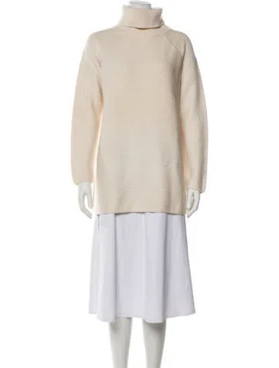 Pre-owned Tory Burch Turtleneck Sweater In Neutral