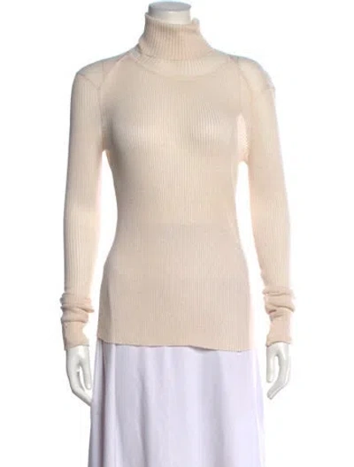 Pre-owned Tory Burch Turtleneck Sweater In Neutral