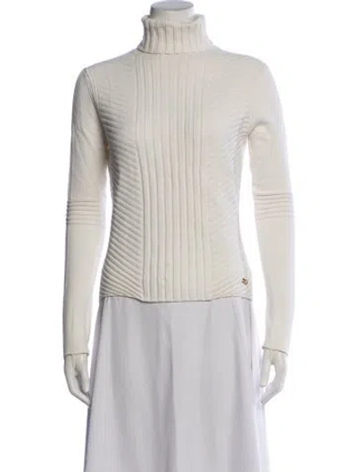 Pre-owned Tory Burch Turtleneck Sweater In Neutrals