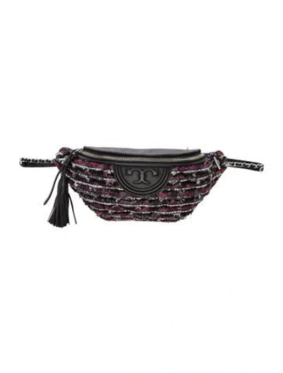 Pre-owned Tory Burch Tweed Belt Bag In Multi