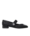 Tory Burch Mary Jane Ballet Shoes With Block Heel In Black