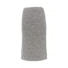 Tory Burch Tweed Skirt Skirts Black In Gray