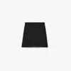 Tory Burch Tweed Mini Skirt In Black/black