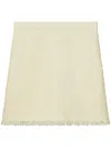 Tory Burch A-line Tweed Miniskirt In White