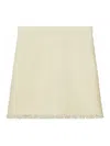 Tory Burch A-line Tweed Miniskirt In White