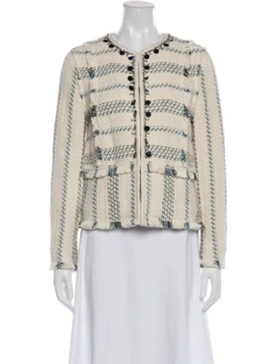 Pre-owned Tory Burch Tweed Pattern Jacket