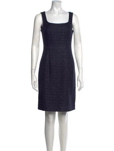 Pre-owned Tory Burch Tweed Pattern Knee-length Dress