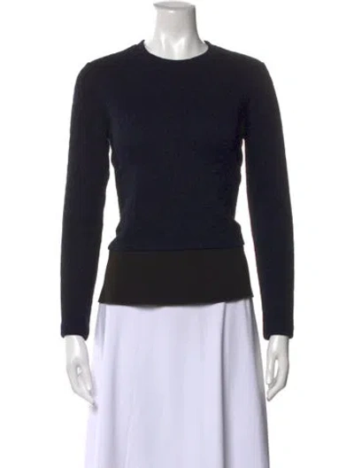 Pre-owned Tory Burch Tweed Pattern Knee-length Dress In Black