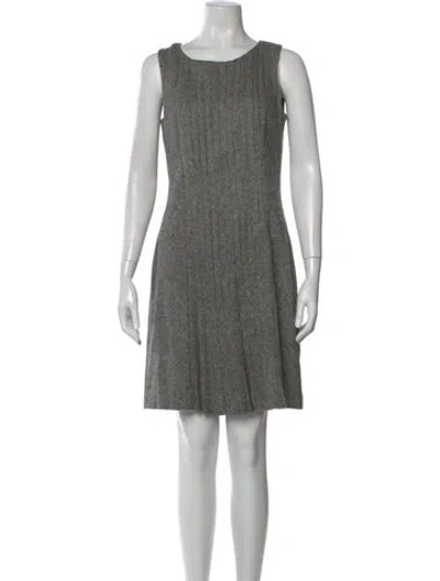 Pre-owned Tory Burch Tweed Pattern Knee-length Dress In Multi