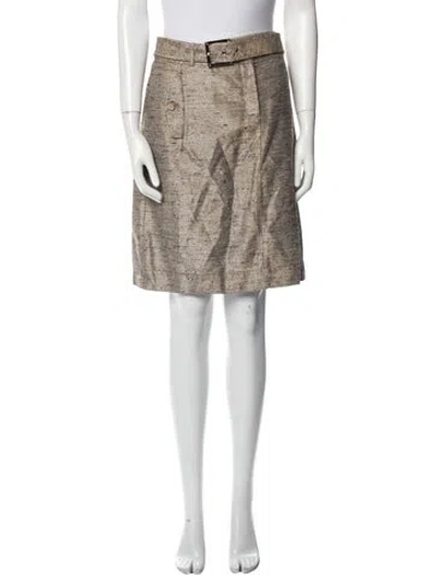 Pre-owned Tory Burch Tweed Pattern Knee-length Skirt