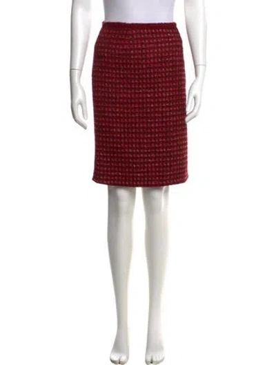 Pre-owned Tory Burch Tweed Pattern Knee-length Skirt