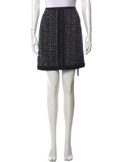 Pre-owned Tory Burch Tweed Pattern Mini Skirt