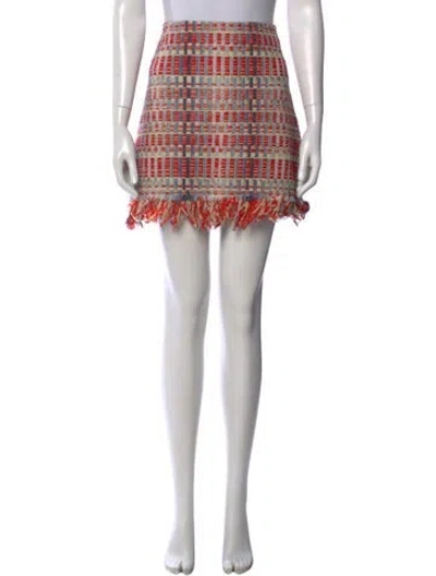 Pre-owned Tory Burch Tweed Pattern Mini Skirt