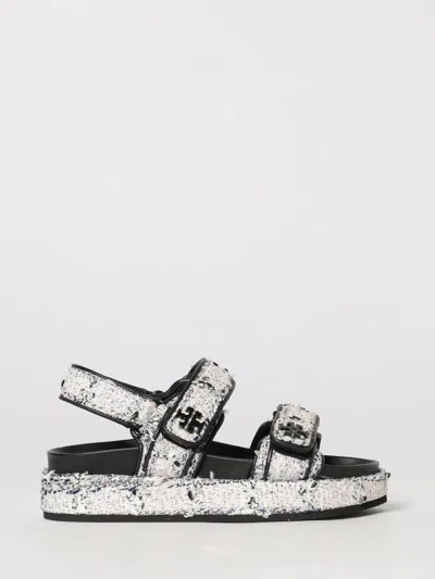 Tory Burch Tweed Sandal In Animal Print