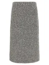 Tory Burch Tweed Skirt Skirts Black In Black