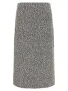Tory Burch Tweed Skirt Skirts Black In Black