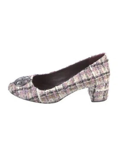 Pre-owned Tory Burch Tweed Tweed Pattern Pumps In Multi