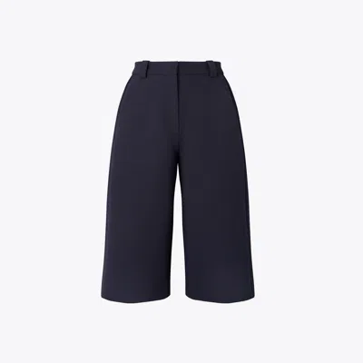 Tory Burch Twill Board Shorts In Black