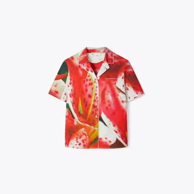 TORY BURCH TWILL CAMP SHIRT
