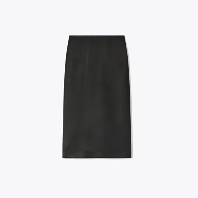 Tory Burch Twill Skirt In Black