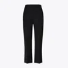 Tory Burch Twill Trouser In Black