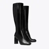 Tory Burch Banana 70mm Leather Boots In Perfect Black