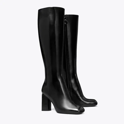 Tory Burch Twisted Knee-high Boot In Black