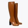 Tory Burch Twisted Knee-high Boot In Brown