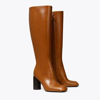 Tory Burch Twisted Knee-high Boot In Brown