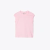 Tory Burch Twisted Knit Top In Stone Pink