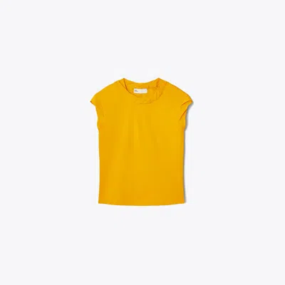 Tory Burch Twisted Knit Top In Sun