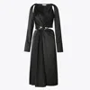 Tory Burch Twisted Viscose Dress In Black
