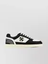Tory Burch White Low-top Leather Sneakers For Women With Round Toeline And Eva Sole In Black