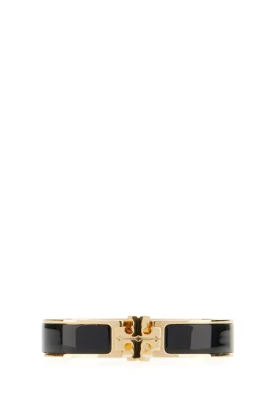 Tory Burch Two-tone Metal Bracelet In Black